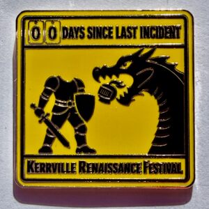 Hard Enamel Pin - 00 Days Since last Incident, buy now save $4